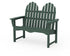POLYWOOD Classic Adirondack 48" Bench in Green