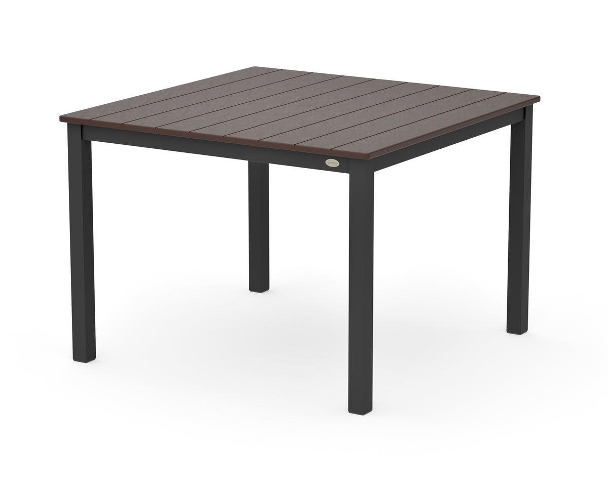 POLYWOOD Main Street 42 x 42 Dining Table in Black / Mahogany