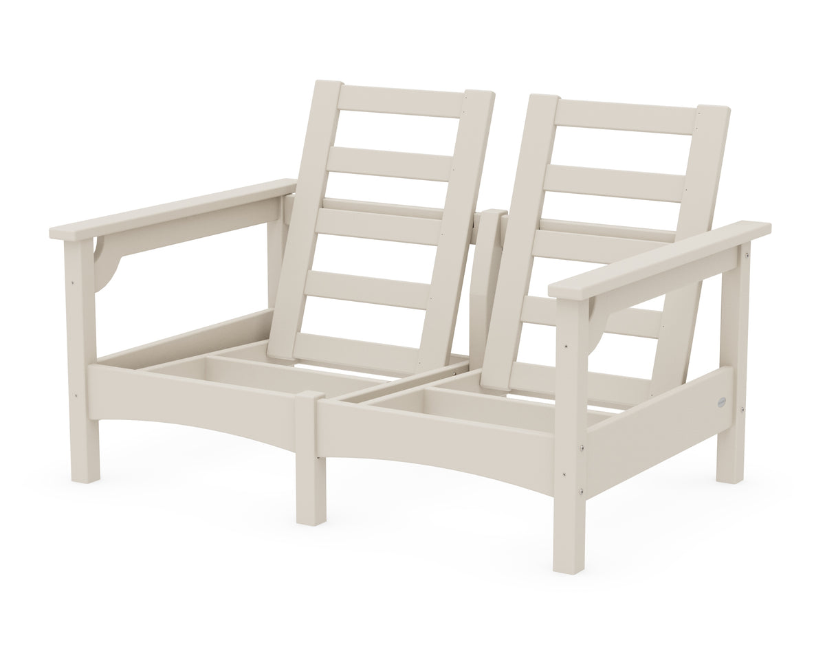 POLYWOOD Club Loveseat Frame in Sand