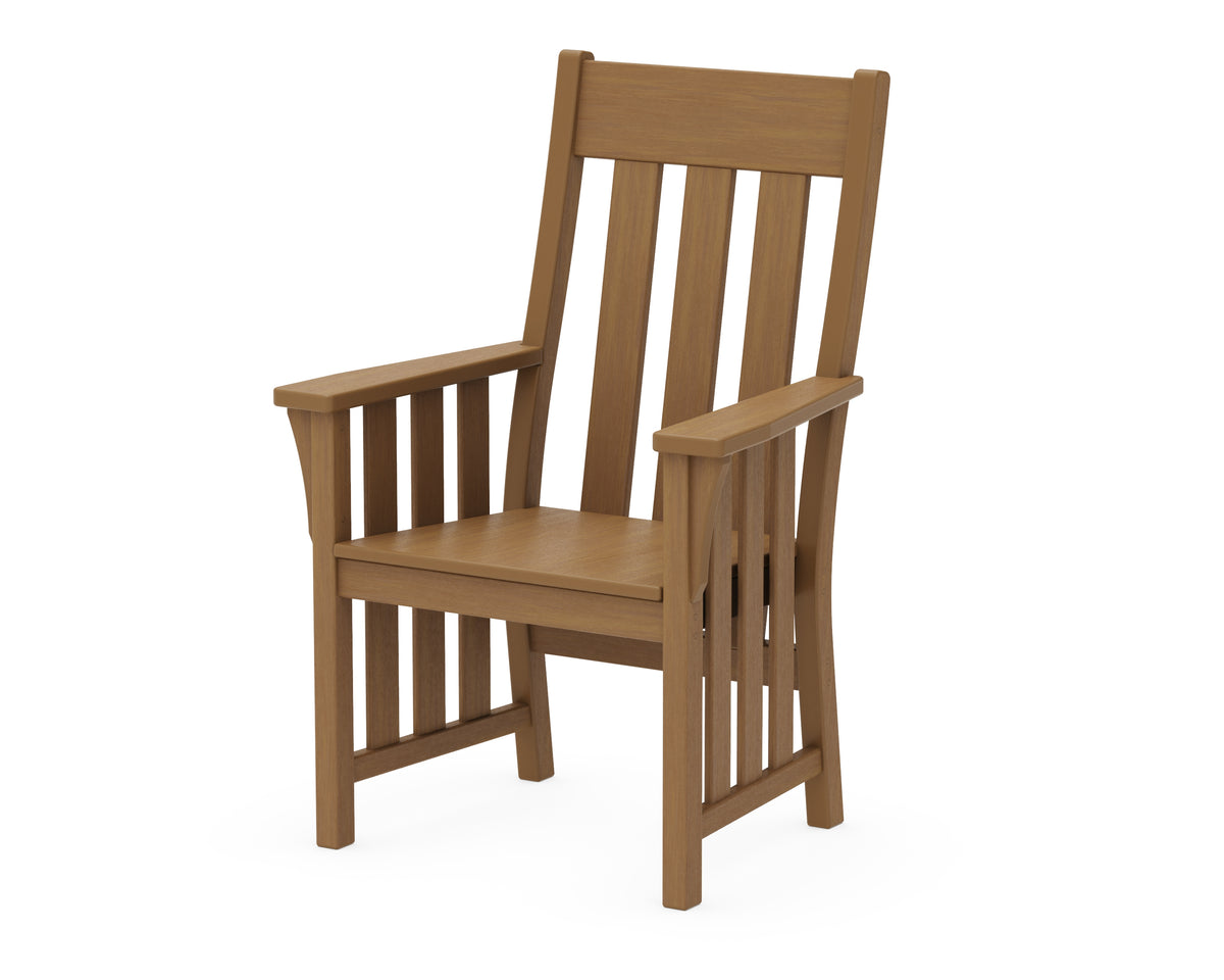 POLYWOOD Acadia Dining Arm Chair in Natural