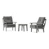 POLYWOOD Prairie 3-Piece Deep Seating Set in Slate Grey