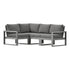 POLYWOOD EDGE 4-Piece Modular Deep Seating Set in Slate Grey