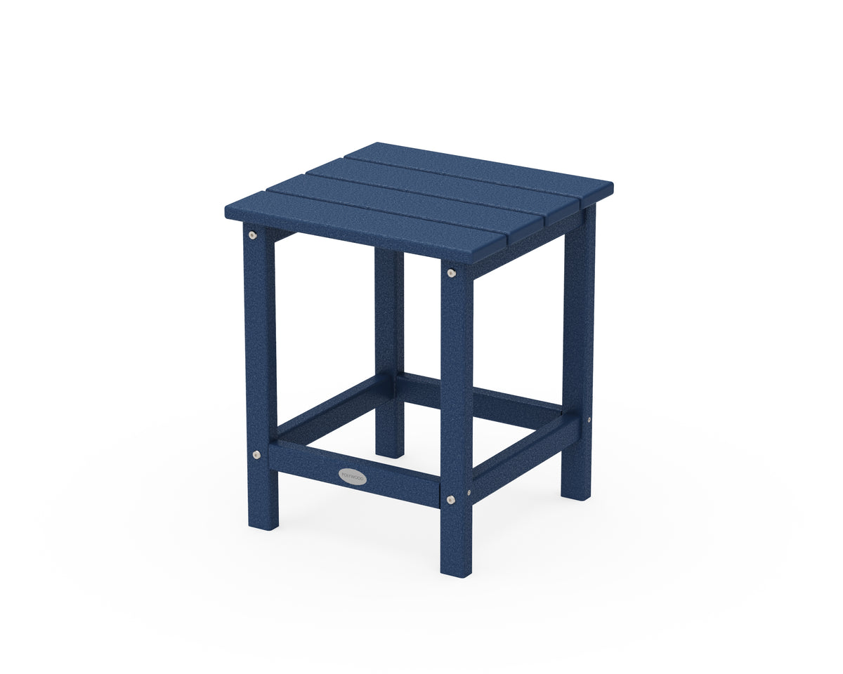 POLYWOOD Long Island 18" Side Table in Navy