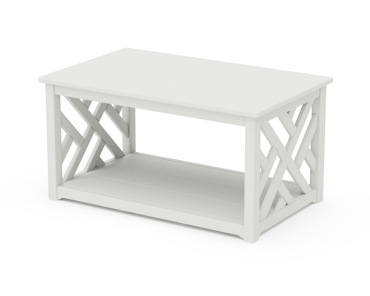 POLYWOOD Chippendale Coffee Table in White