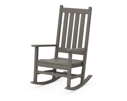 POLYWOOD Vineyard Porch Rocking Chair in Driftwood