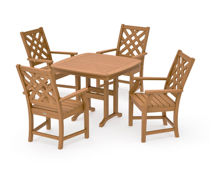 POLYWOOD Wovendale 5-Piece Dining Set in Natural