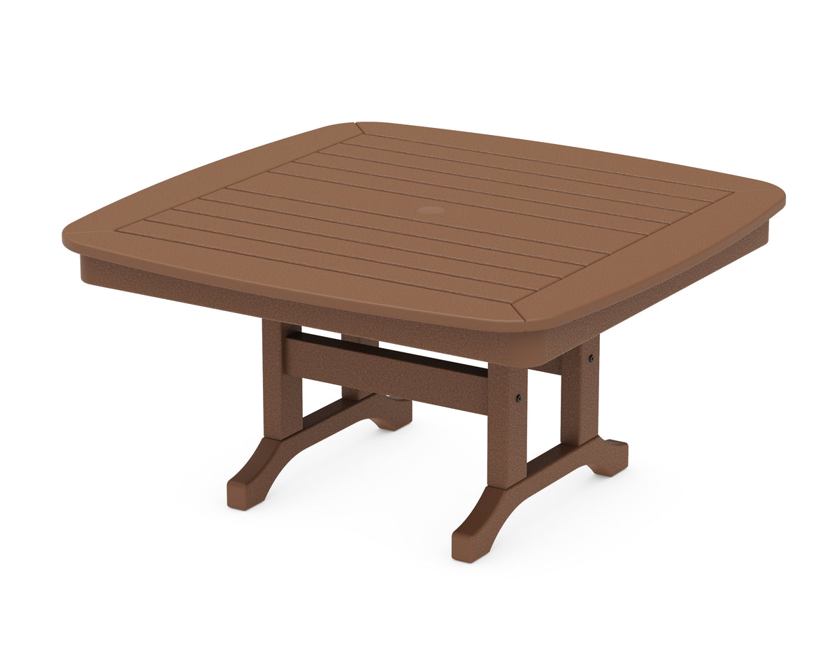 POLYWOOD Nautical 37" Conversation Table in Teak