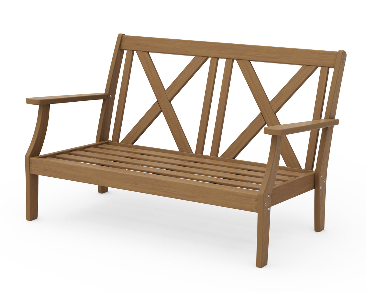 POLYWOOD Braxton Deep Seating Loveseat Frame in Natural