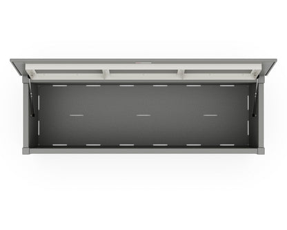 Alternate view of the POLYWOOD 68" Storage Box Table in Slate Grey (2)