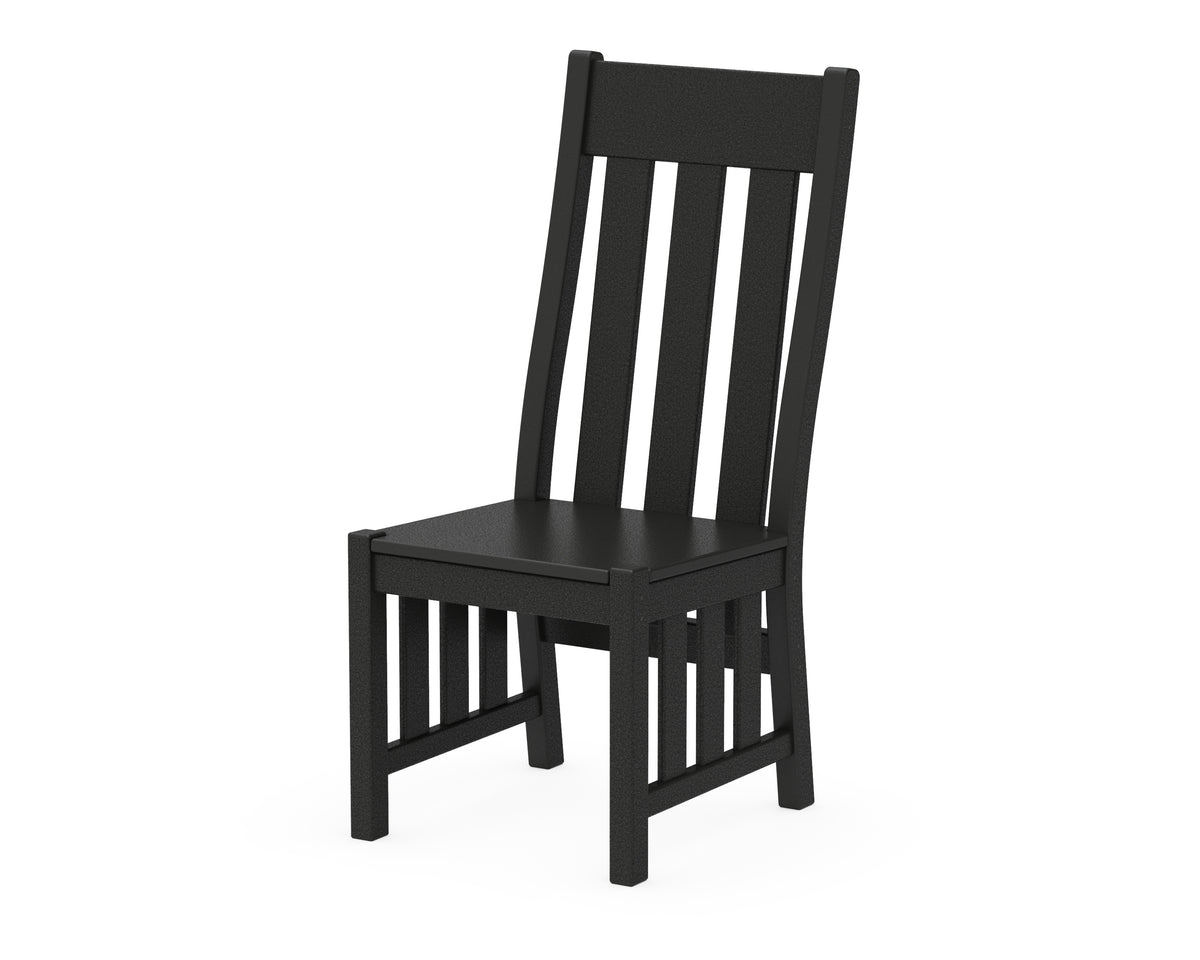 POLYWOOD Acadia Dining Side Chair in Black