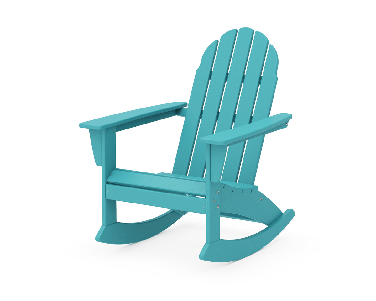 POLYWOOD Vineyard Adirondack Rocking Chair in Aruba