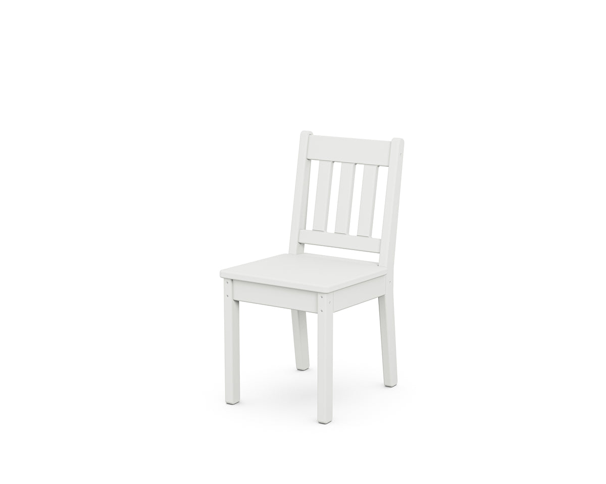 POLYWOOD Kids Vineyard Dining Chair in White