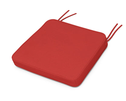 POLYWOOD Chinoiserie Arm Chair Seat Cushion in Crimson Linen