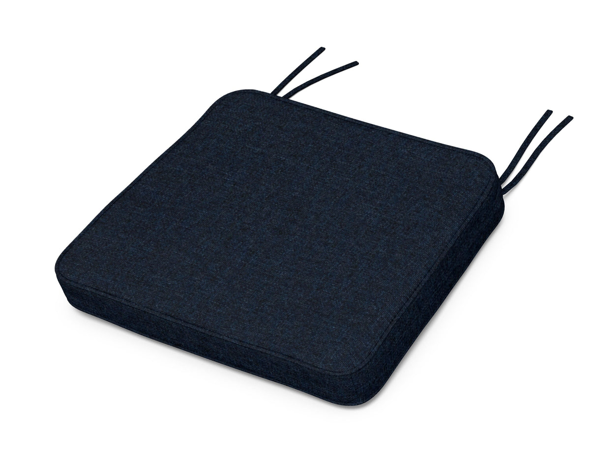 POLYWOOD Chinoiserie Arm Chair Seat Cushion in Marine Indigo