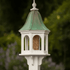 Fancy Home Products Bird Feeder White/Copper 12" Hexagon Bird Feeder