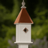 Fancy Home Products Birdhouses White/Copper 8" Square Bluebird House