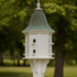 Fancy Home Products Birdhouses White/Patina Copper 14" Octagon Birdhouse with 8 Perches