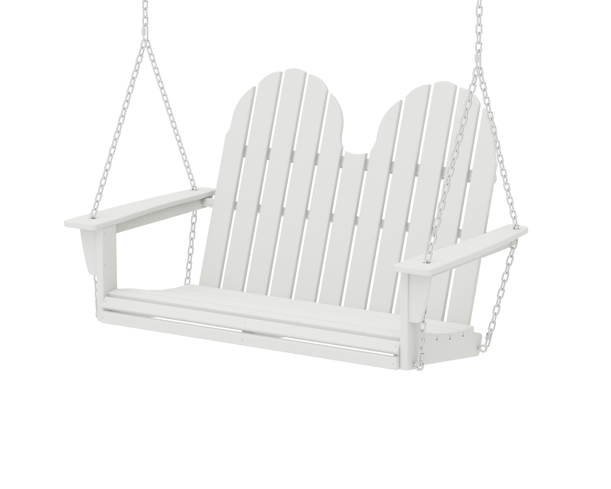 POLYWOOD Vineyard Adirondack 48" Swing in Vintage White