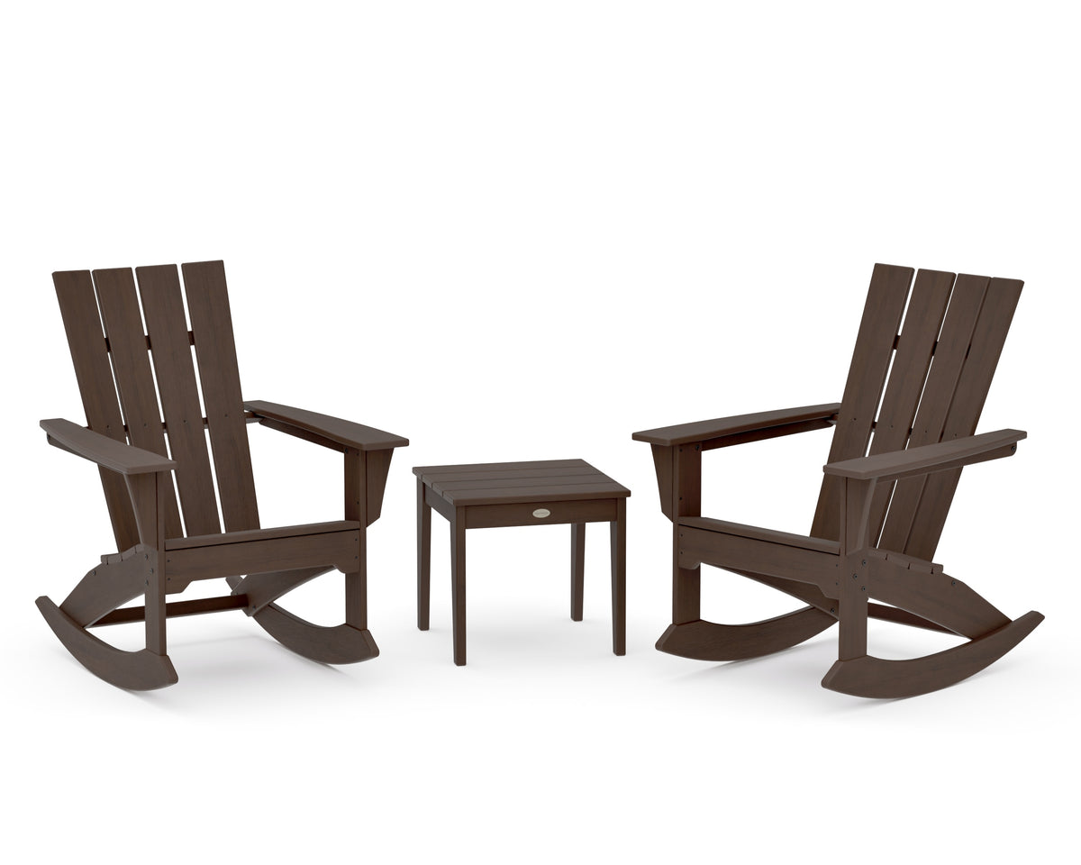 POLYWOOD Quattro 3-Piece Rocker Set in Kona