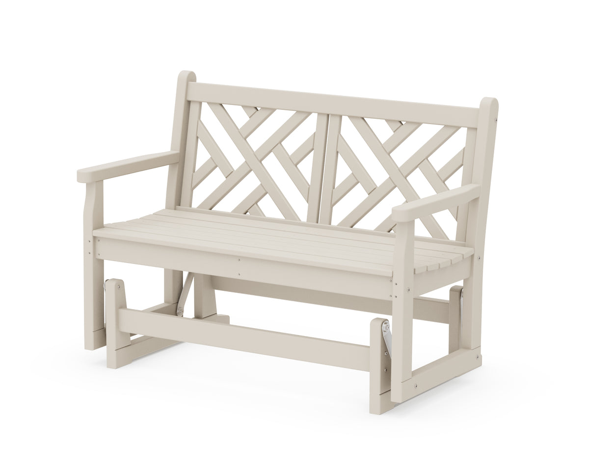POLYWOOD Chippendale 48" Glider in Sand