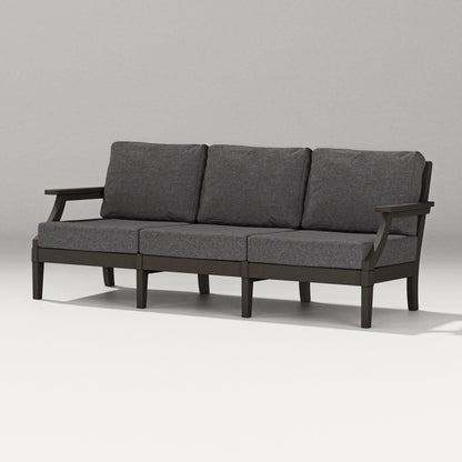 POLYWOOD Estate Sofa in Vintage Coffee / Ash Charcoal
