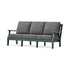 POLYWOOD Chinoiserie Deep Seating Sofa in Green / Ash Charcoal