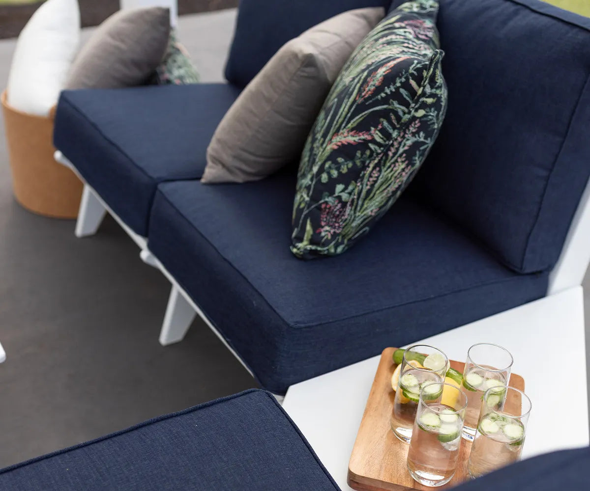 Berlin Gardens MGP Angled Accessory Table, lifestyle photo 2