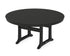 POLYWOOD Nautical Trestle 60" Round Dining Table in Black
