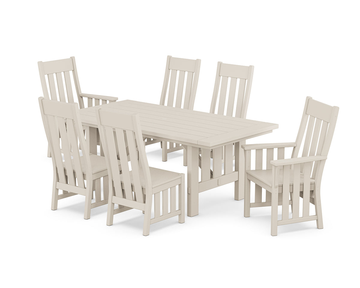 POLYWOOD Acadia 7-Piece Dining Set in Sand