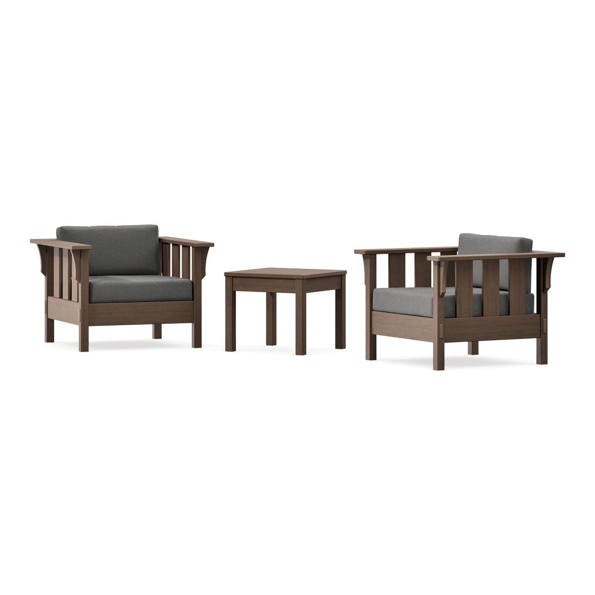 POLYWOOD Acadia 3-Piece Deep Seating Set in Kona
