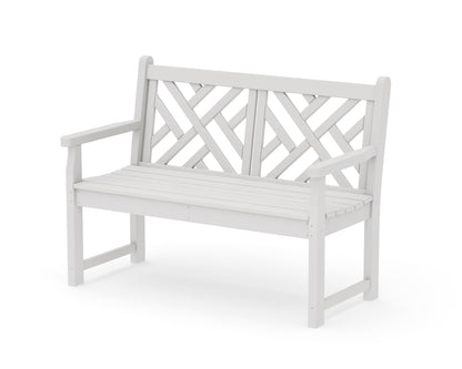 POLYWOOD Chippendale 48" Bench in Vintage White