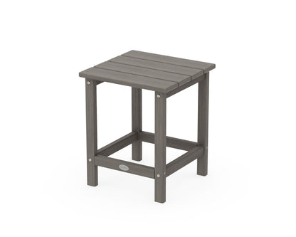 POLYWOOD Long Island 18" Side Table in Driftwood
