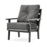 POLYWOOD Lakeside Deep Seating Chair in Slate Grey / Ash Charcoal