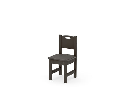 POLYWOOD Toddler Dining Chair in Vintage Coffee
