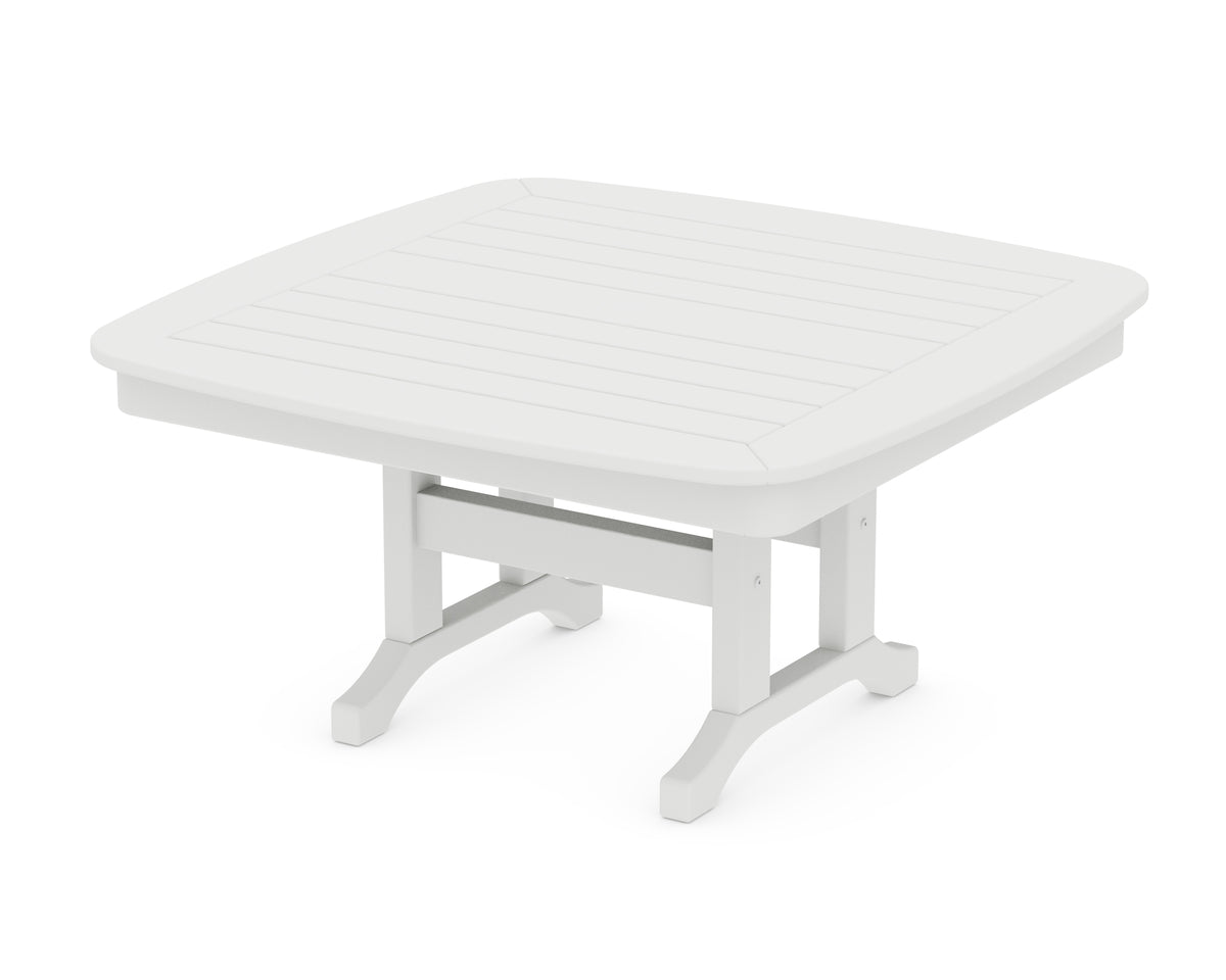 POLYWOOD Nautical 37" Conversation Table in White