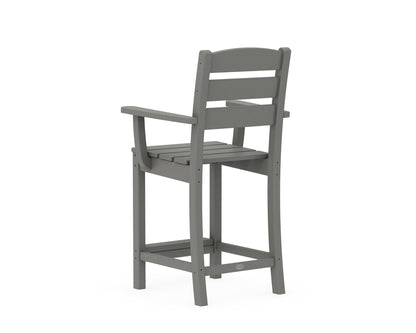 POLYWOOD Lakeside Counter Arm Chair angle view