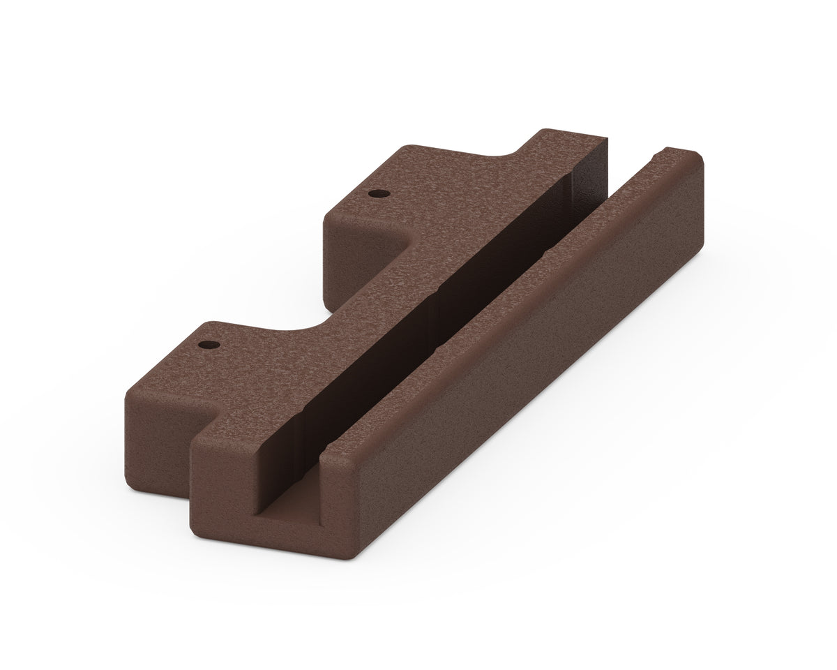 POLYWOOD Modular Planter Connection Block in Mahogany