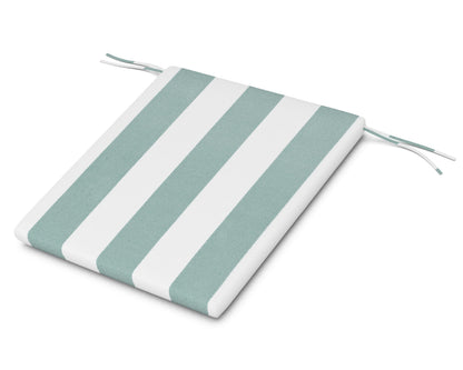 POLYWOOD AL100 Seat Pad in Cabana Stripe Glacier Spa