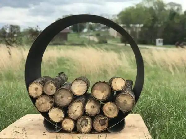 The Orbit - Round Stell Log Rack - Casual Furniture World