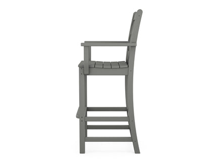 POLYWOOD Chippendale Bar Arm Chair angle view