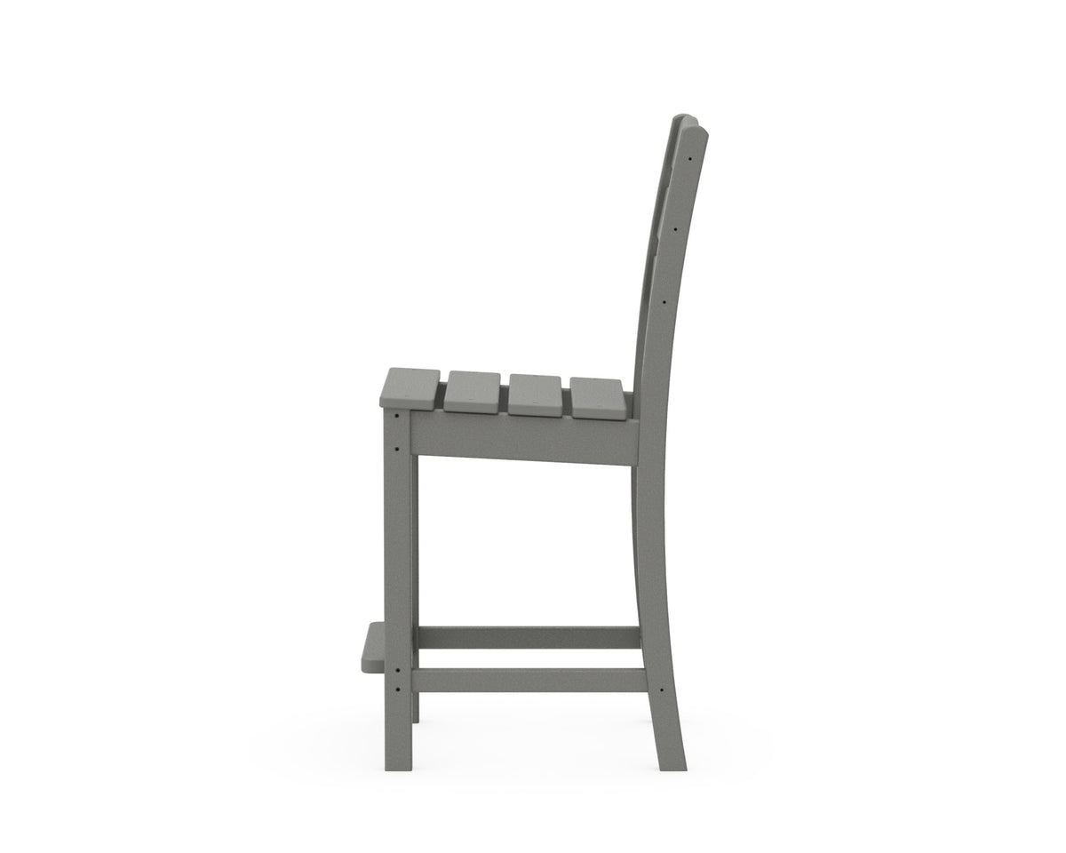 POLYWOOD Lakeside Counter Side Chair angle view
