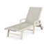 POLYWOOD Coastal Chaise with Wheels in Sand / Birch
