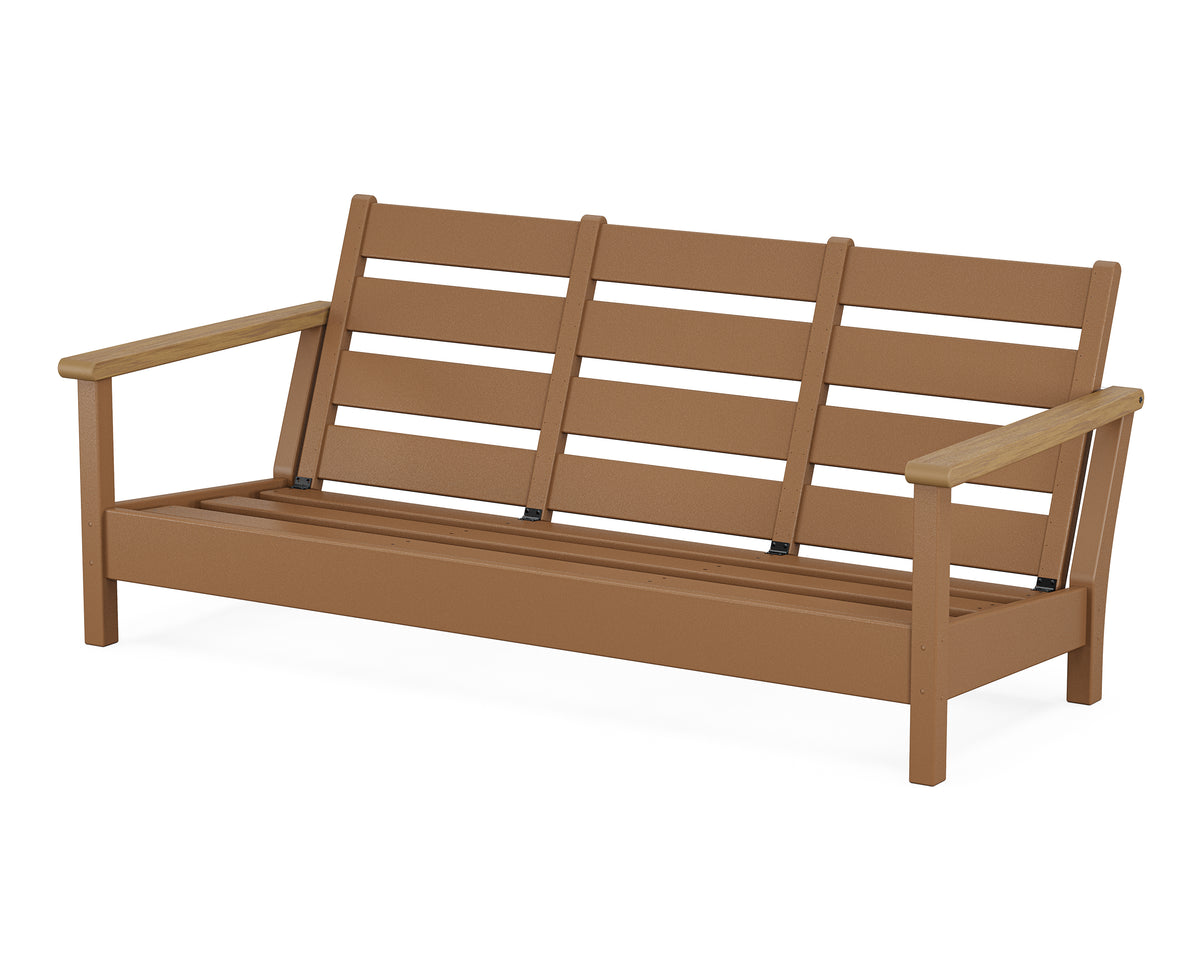POLYWOOD Harbour Sofa Frame in Teak / Natural