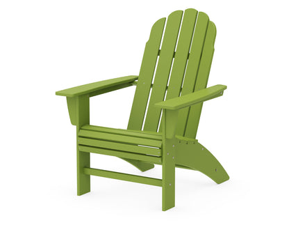 POLYWOOD Vineyard Curveback Adirondack Chair in Lime