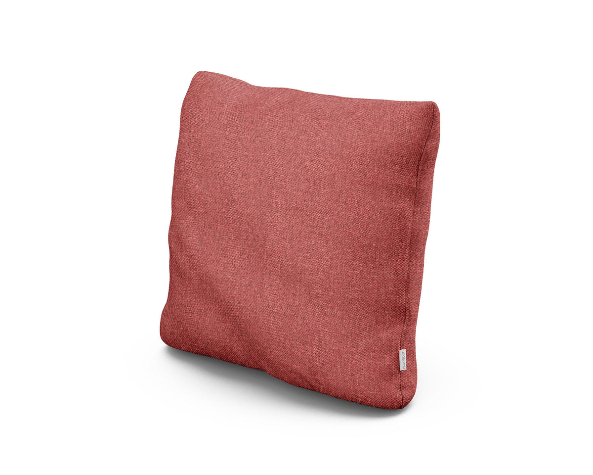 POLYWOOD 18" Outdoor Throw Pillow in Silver Garnet