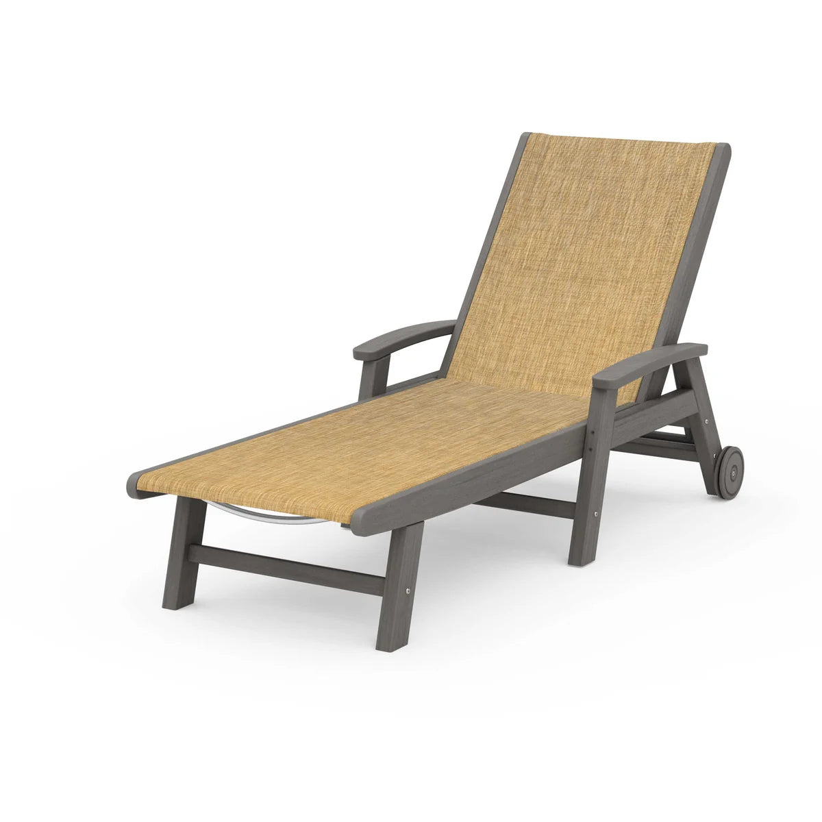POLYWOOD Coastal Chaise with Wheels