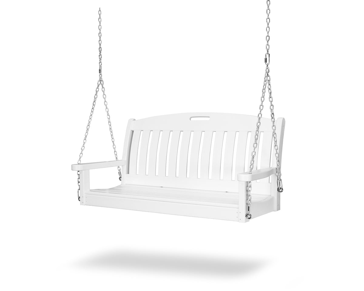 POLYWOOD Nautical 48" Swing in White