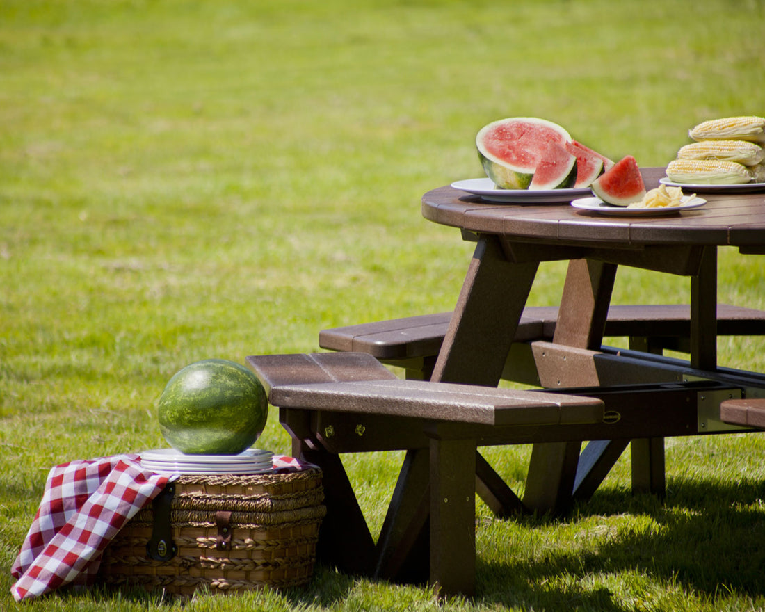 POLYWOOD Park 53" Octagon Table lifestyle