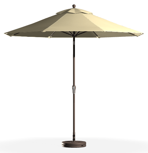 Frankford Umbrellas Patio Umbrella Bronze / Linen Monterey 9&