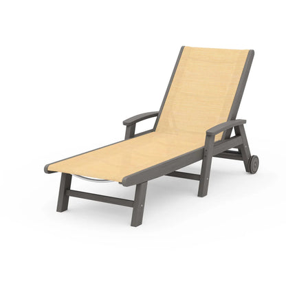 POLYWOOD Coastal Chaise with Wheels